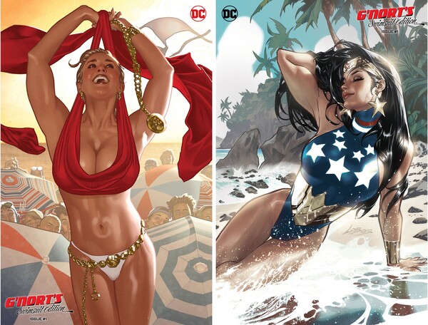 노트의 수영복 에디션 커버: Adam Hughes(변형) 및 Pablo Villalobos(1:25 변형)