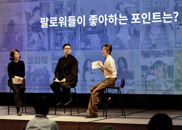메타의 김나영 글로벌 파트너십 총괄과 크리에이터 ‘해리포터’, ‘퀸소복’ (왼쪽부터)
