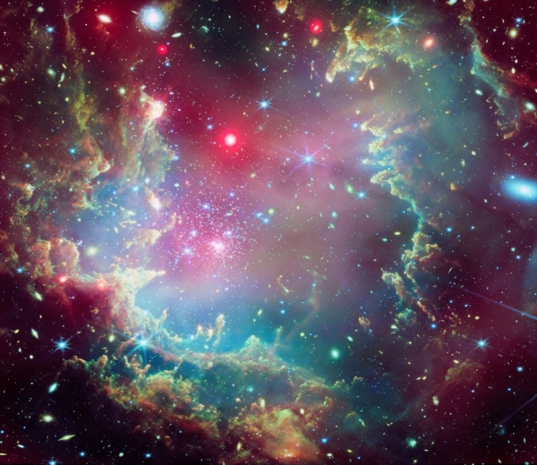 X-ray: NASA/CXC; Infrared: ESA/Webb, NASA & CSA, P. Zeilder, E.Sabbi, A. Nota, M. Zamani; Image Processing: NASA/CXC/SAO/L. Frattare and K. Arcand