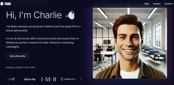TANO의 AI 에이전트 Charlie 만나러 가기 (이미지 클릭)